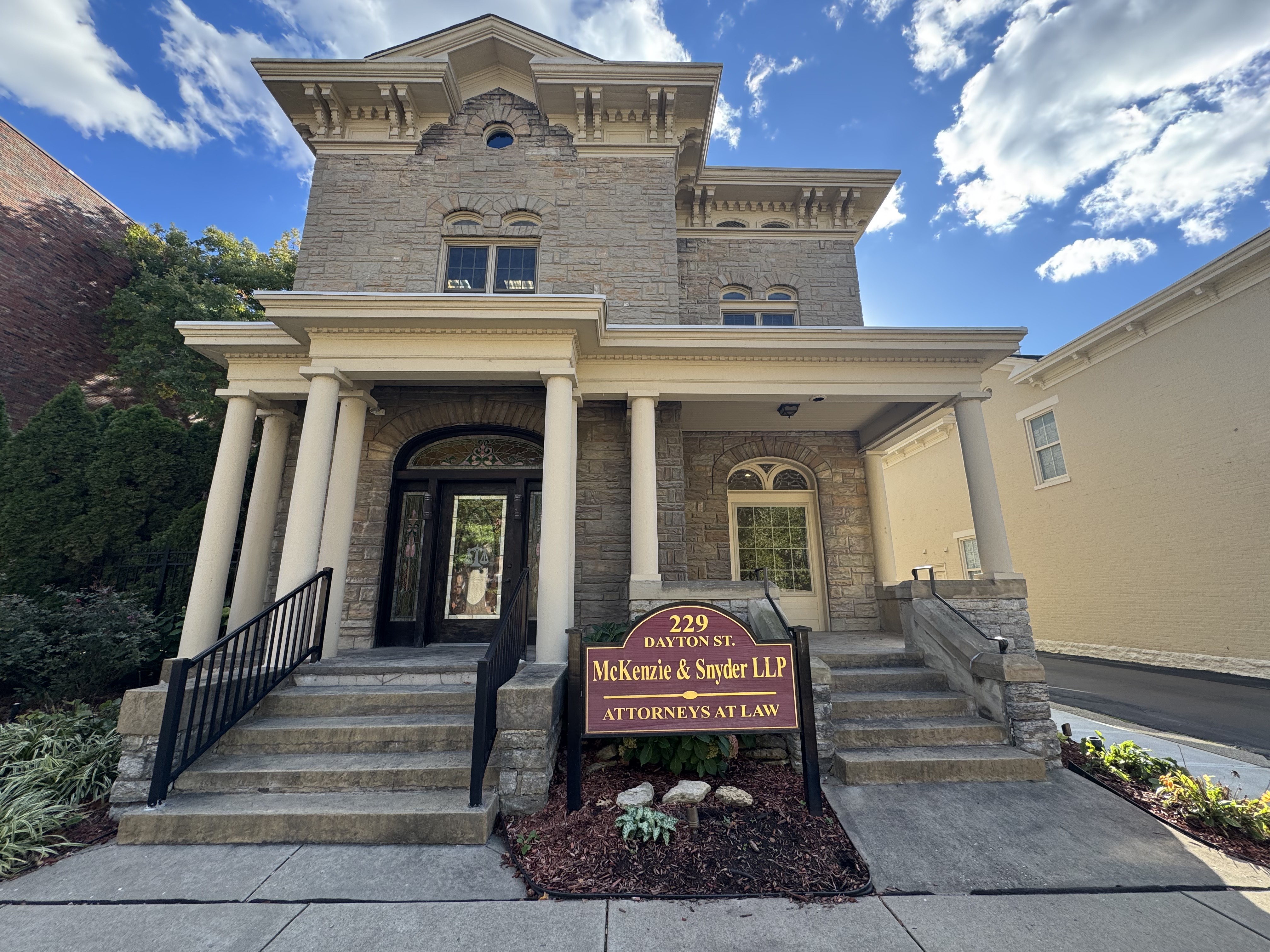The historic McKenzie & Snyder office building in Hamilton, Ohio