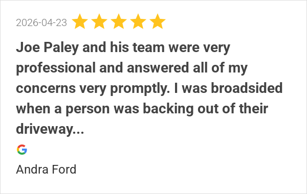 Joe Paley — Ohio Workers' Comp Injury Attorney client review